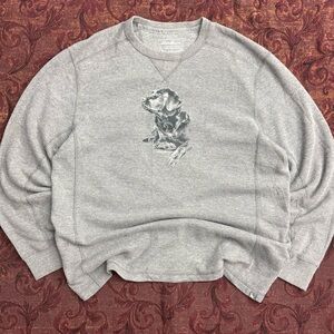 VTG Eddie Bauer Waffle Knit Black Lab Long Sleeve